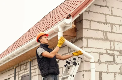 Pose et remplacement de gouttières aux Monthairons